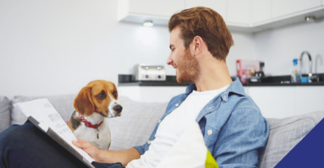 Importance of pet insurance - man with dog